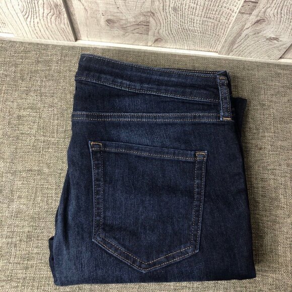 Essentials Denim - Womens Amazon Essentials Straight Denim Blue Jeans Size 12 Long